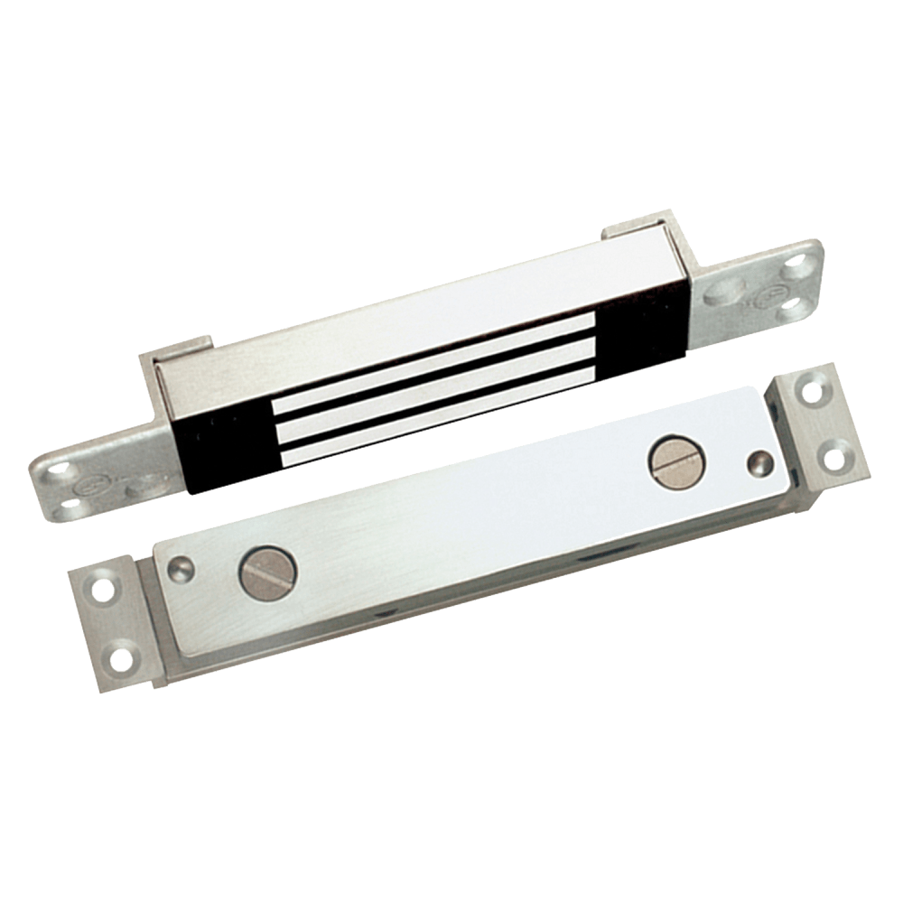 Securitron SAM2C-24 Mini Shear Lock with Bond Sensor, 600 lb. Holding Force, 24VDC, Satin Stainless Steel Finish