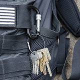 Lucky Line U12420 Locking Carabiner Keychain Black 1 Per Pack