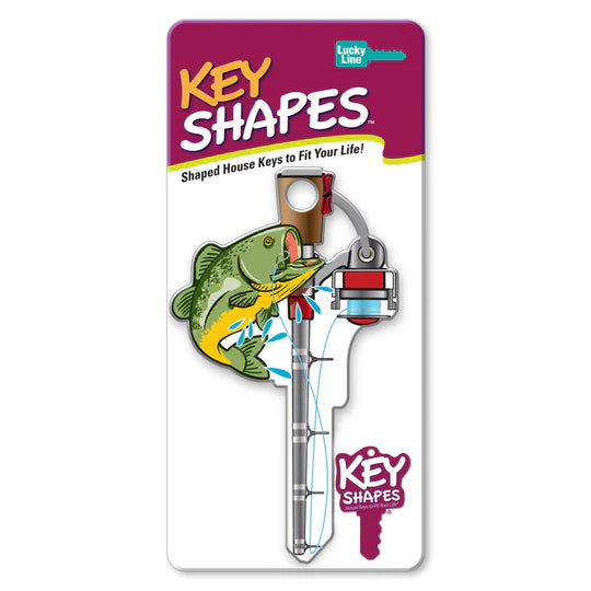 Lucky Line B117K  Fishing KeyShapes Blank,  Kwikset  KW1/KW10