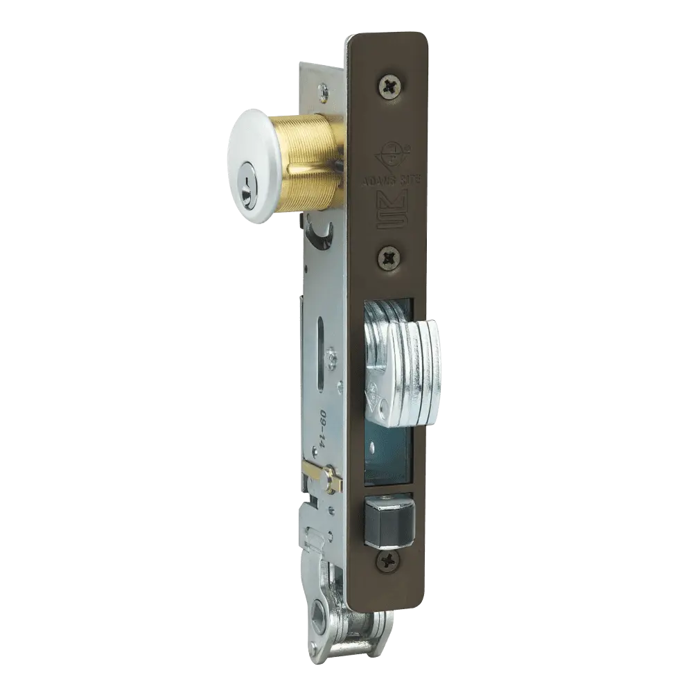 Adams Rite MS+1890-2016-313 MS Deadlock/Deadlatch, Flat Faceplate, 31/32" Backset, Flat Strike, RH or LHR, Dark Bronze