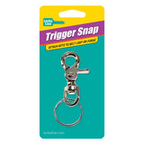 Lucky Line 44101 Nickel Plated Zinc Trigger Snap with Ring 1 Per Card