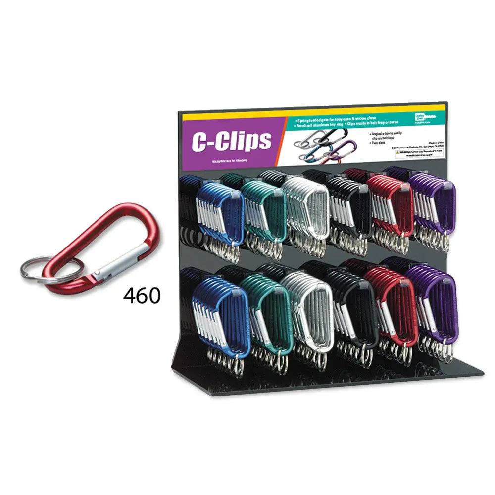 Lucky Line 46000 C-Clip Display Asst 126 Per Box