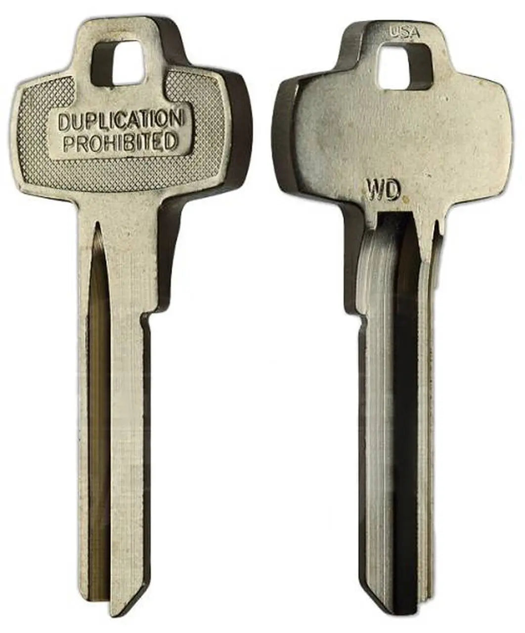 Kaba Ilco 1A1WD1 Look-Alike Best WD Key Blank, Nickel Silver