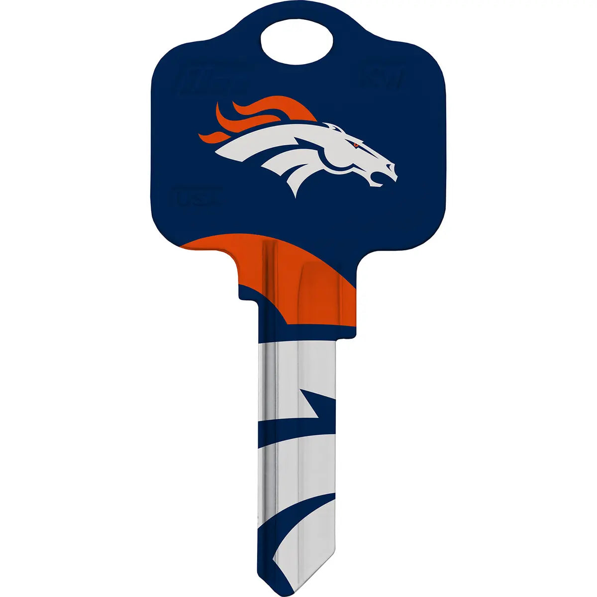Kaba Ilco KW1-NFL-BRONCOS Denver Broncos Football House Key Blank KW Keyway