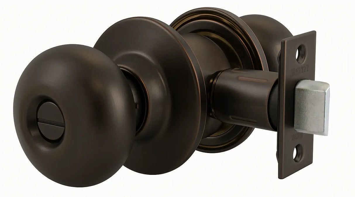 Marks USA 110L/10B-E4 Grade 2 Round Knob Lock, Privacy, 2-3/4", SC1, Dark Bronze