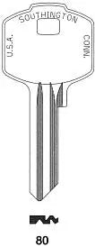 Kaba Ilco LORI 80 Loricentric 5-Pin Key Blank, 1613