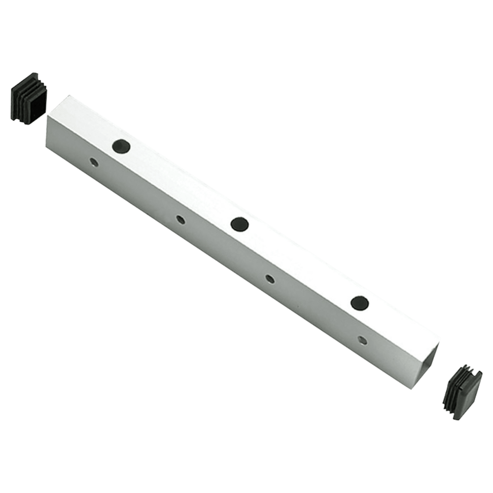 Securitron UHB-CL-8 Universal Header Bracket, 8", Satin Aluminum Clear Anodized