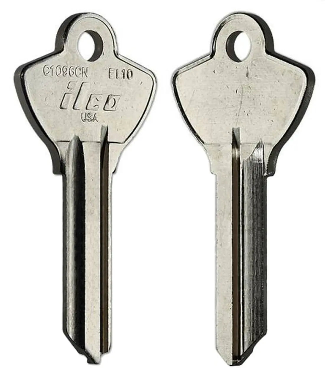 Kaba Ilco C1096CN Key Blank – Elgin Keyway, EL10, Nickel-Plated Brass