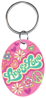 KC-PG2 Pampered Girls LIVE & LOVE Keychain