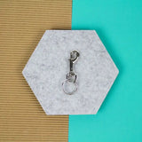 Lucky Line 44524 Small Bolt Snap Nickel Plated Zinc with Ring 24 Per Card