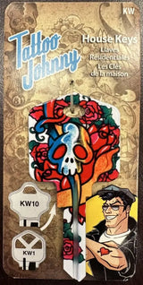 KW-TJ4 Tattoo Johnny Keys Kwikset Skull & Dagger