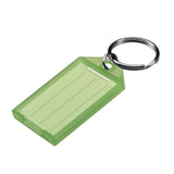 Lucky Line 6050040 Key Tag with Flap & Split Ring Green 100 Per Box
