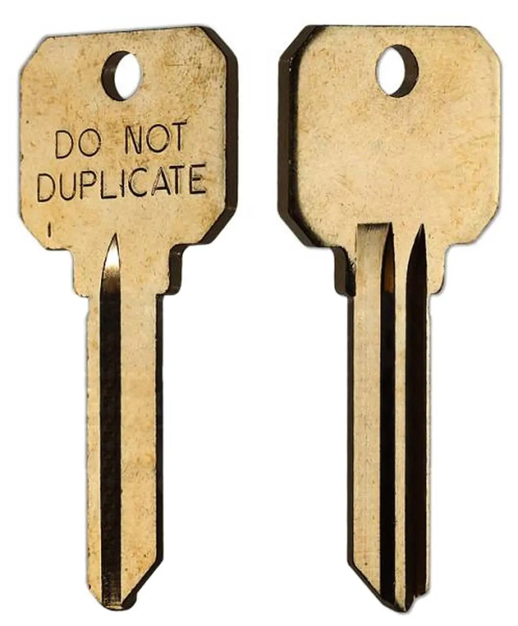 Kaba Ilco DND-SC4 Do Not Duplicate Key Blank, Brass, (1145A-HNBL)