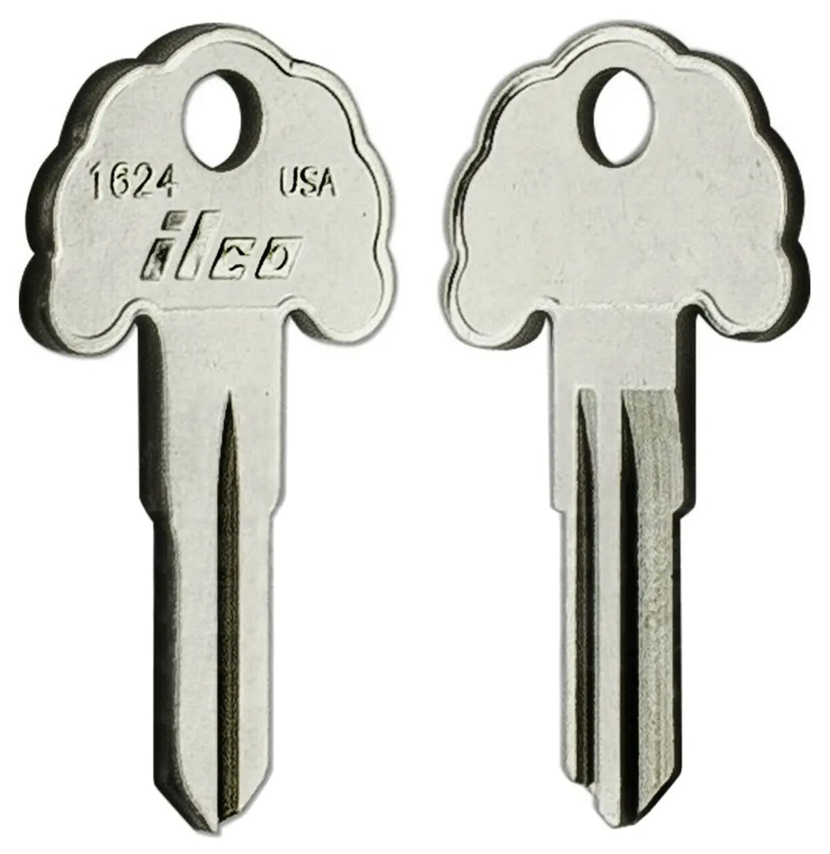 Kaba Ilco 1624 Cam Lock Key Blank – Southern Imperial Keyway, Nickel-Plated Brass