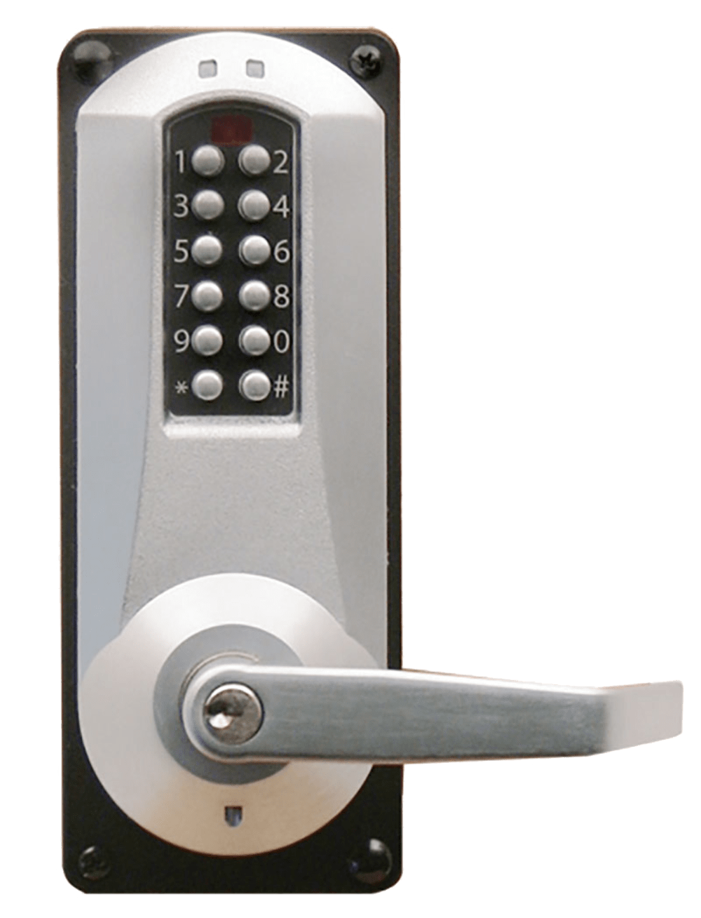 DormaKaba E5086XSWL-626-41 E-Plex 5086 Entry/Egress Back to Back Mortise Lock, 100 Access Codes, 3,000 Audit Events, KIL, Schlage C Keyway, Satin Chrome