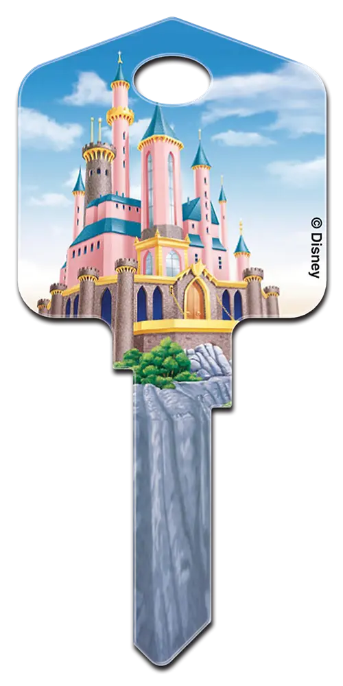 KW-D49 Disney Princesses 3 House Key Blank, KW Keyway- Belle, Cinderella, Aurora
