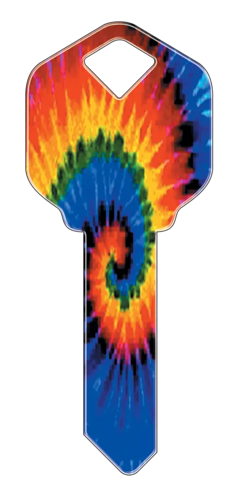 SC1-HK2 Happy Keys Schlage Tie-Dye