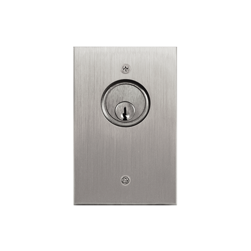 BEA 10KEYSWITCHONF Access Control Switch Plate, Single Gang, On/Off (cylinder not included)