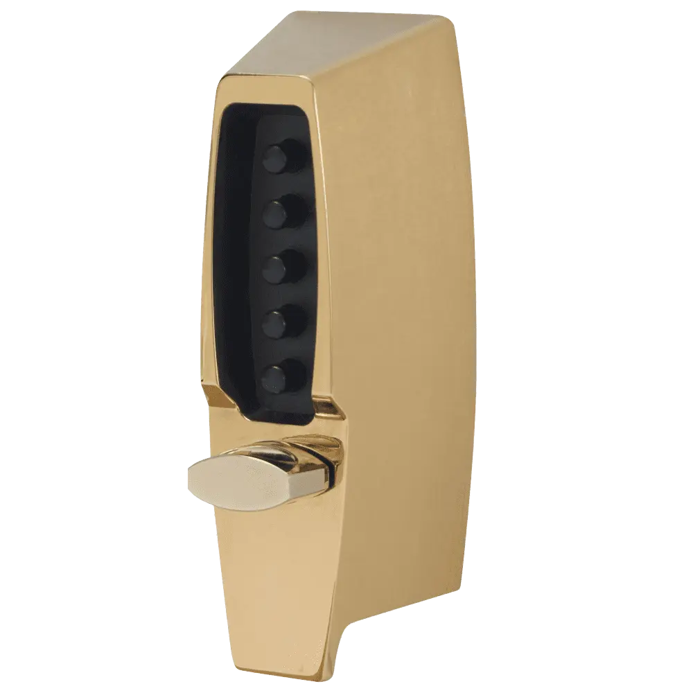 DormaKaba 7104-03-41 Combination Deadlatch, Adjustable 2-3/8" to 2-3/4" Backset, Bright Brass