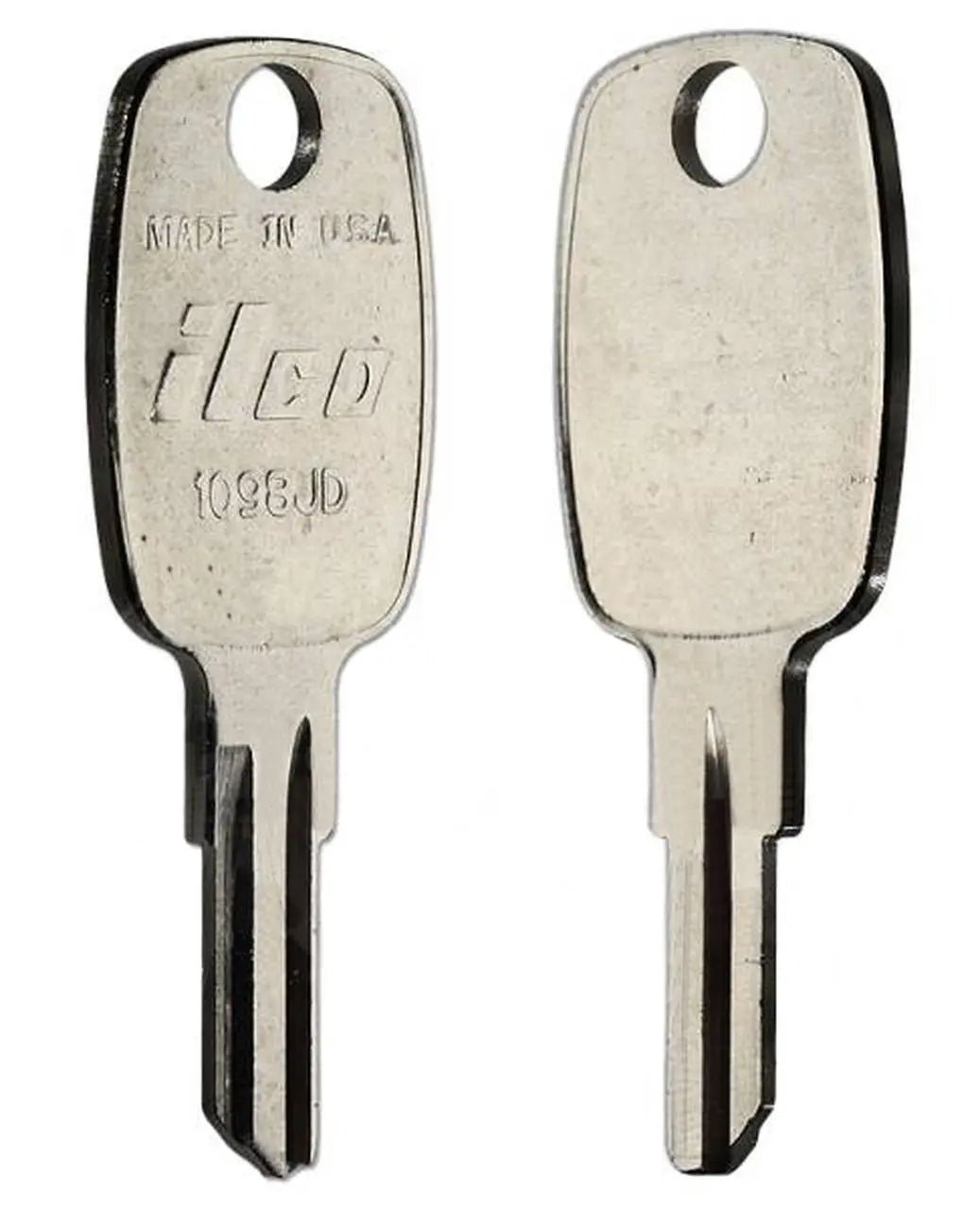 Kaba Ilco 1098JD John Deere Key Blank – Nickel-Plated Brass, 5-Pin, John Deere Keyway