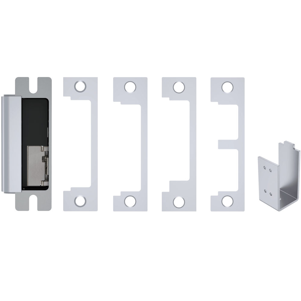 HES 1600-CDB-629-LM Grade 1 Electric Strike, For Cylindrical or Mortise Latchbolt and Deadbolt Locks, Auto-Sensing 12/24 VDC, Field Selectable Fail Safe/Fail Secure, Includes 1N, 1ND, 1NM, 1NTD Options, Lock Monitor, Bright Stainless Steel