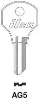 Kaba Ilco AG5 Key Blank