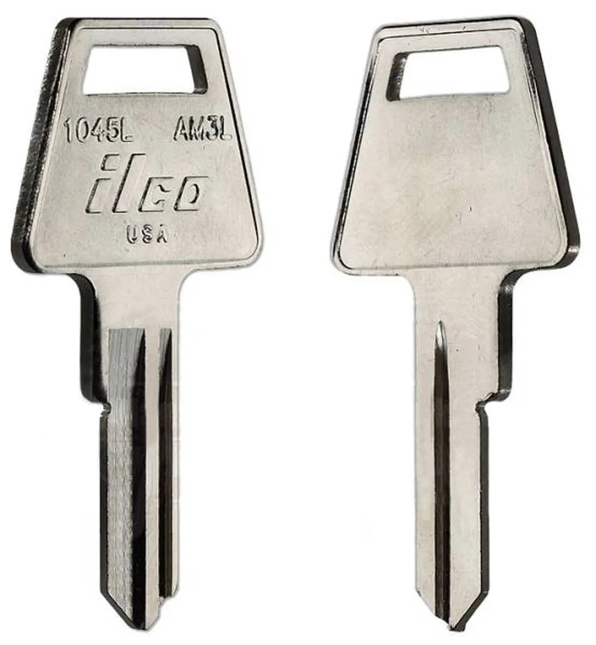 Kaba Ilco 1045L Key Blank – American Padlock Keyway, 5-Pin, Nickel-Plated Brass