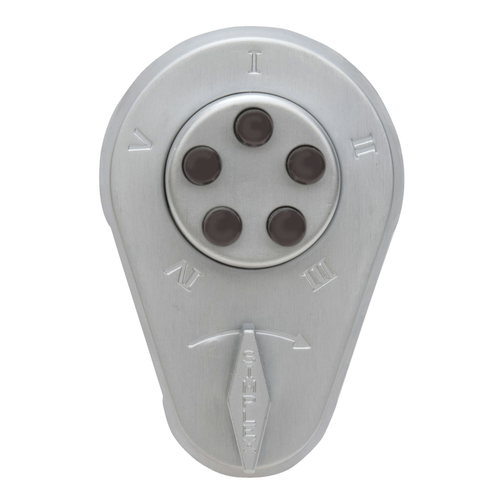 DormaKaba 9293000-26D-41 Combination Deadlatch, 1-3/4" to 2-1/8" Thick Doors, DOD Compliant, 2-1/2" Lever Option, Satin Chrome