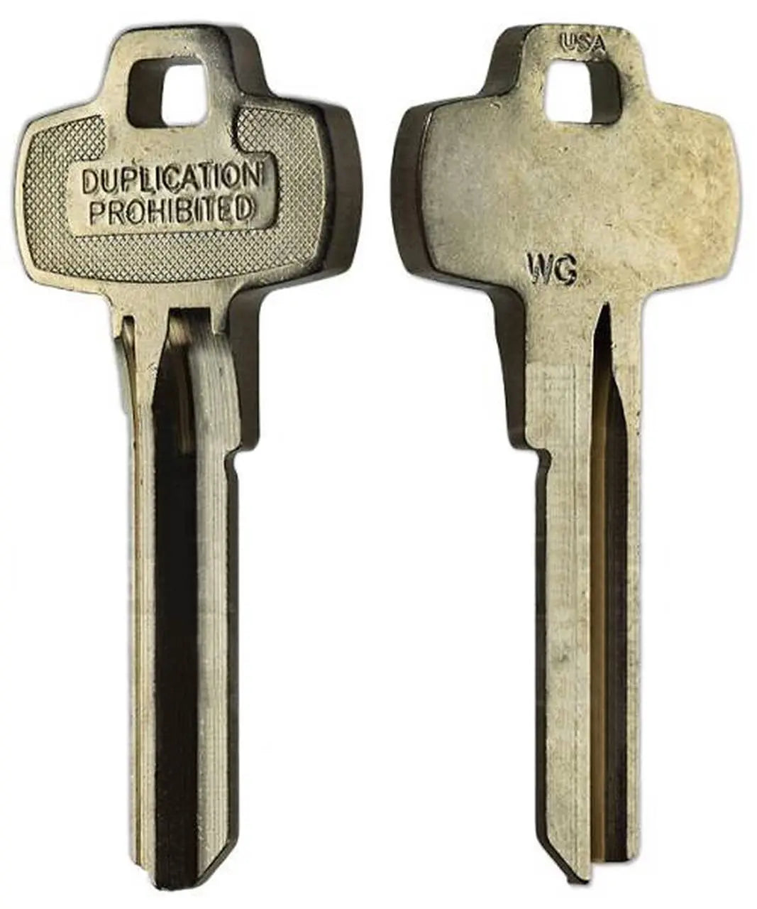 Kaba Ilco 1A1WG1 Look-Alike Best WG Key Blank, Nickel Silver