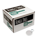 Lucky Line 28400 1-9/16" Paper Key Tag with Ring 50 Per Box