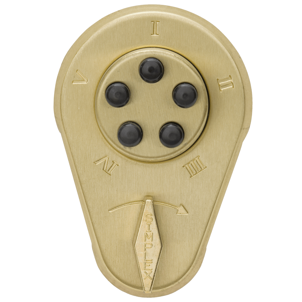 DormaKaba 9190000-04-41 Combination Deadlatch, 1-3/4" to 2-1/8" Thick Doors, Latch Holdback, Satin Brass