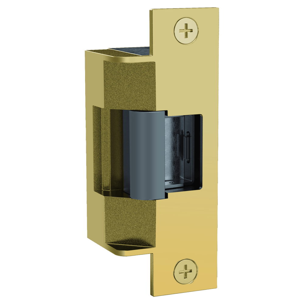 HES 7501-606 Grade 1 Electric Strike, Field Selectable (Safe/Secure), 4-7/8" x 1-1/4", 12/24 VDC, Satin Brass