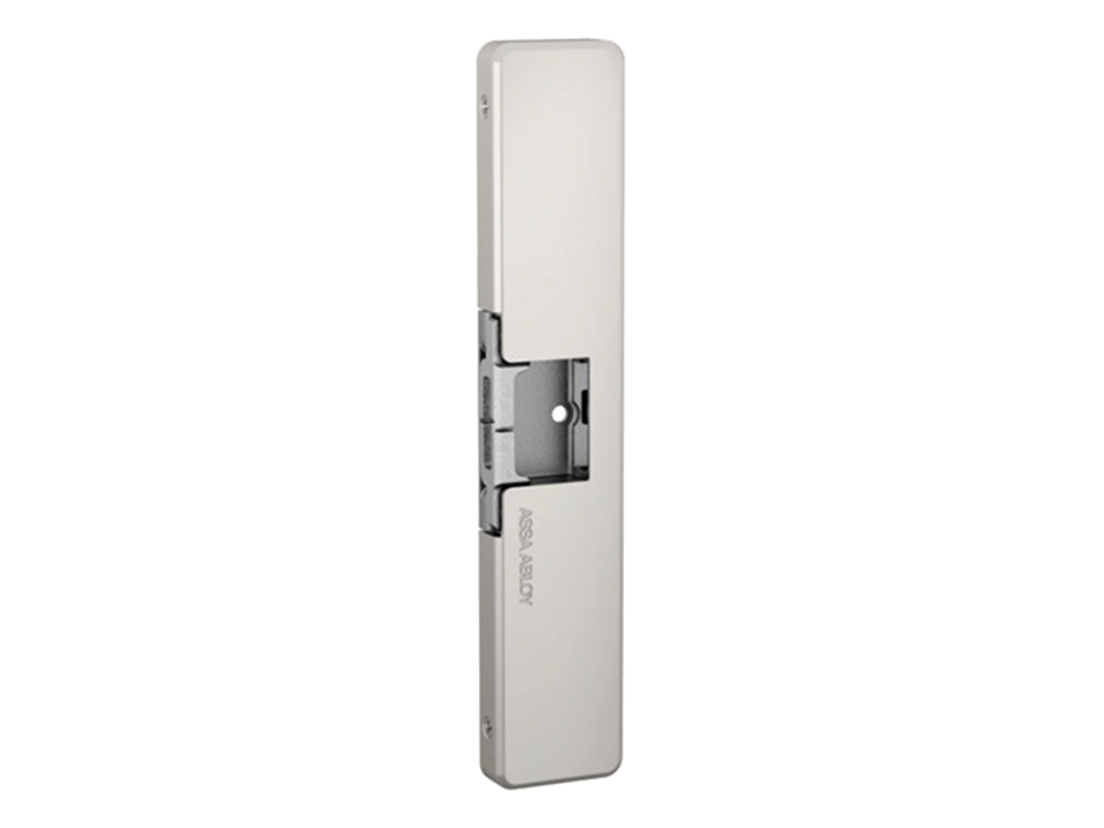 HES 9800-630 Fail Safe/Fail Secure, Complete 12/24VDC Electric Strike, Surface Mounted, Grade 1, 1/2" Thick Strike Body, Non-Handed, Satin Stainless Steel