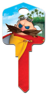 KW-SG6 SEGA Sonic Boom EGGMAN House Key Blank Kwikset Keyway