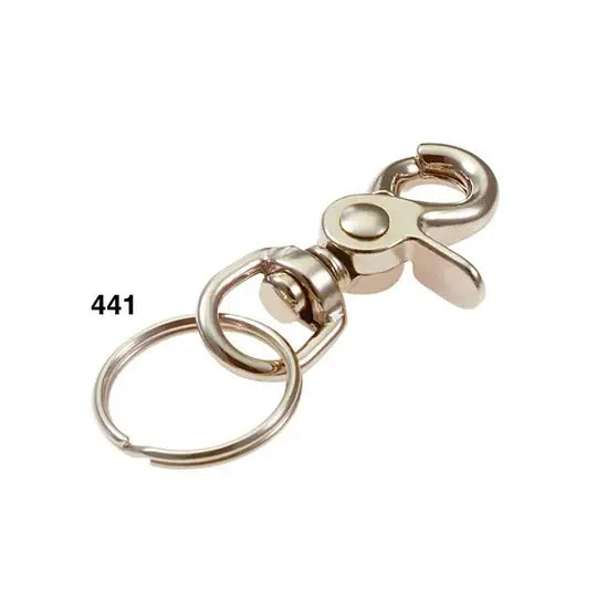 Lucky Line 44112 Nickel Plated Zinc Trigger Snap with Ring 12 Per Card