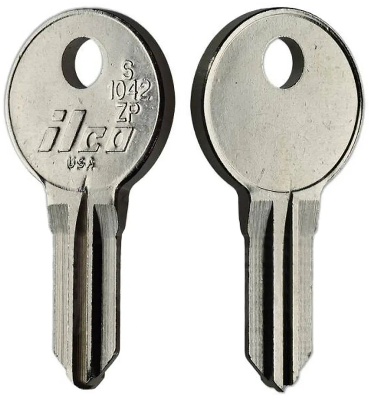Kaba Ilco S1042ZP Key Blank – Illinois 210 Keyway, Nickel-Plated Brass