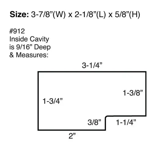 Lucky Line 91200 Extra Large Magnetic Key Hider 6 Per Box