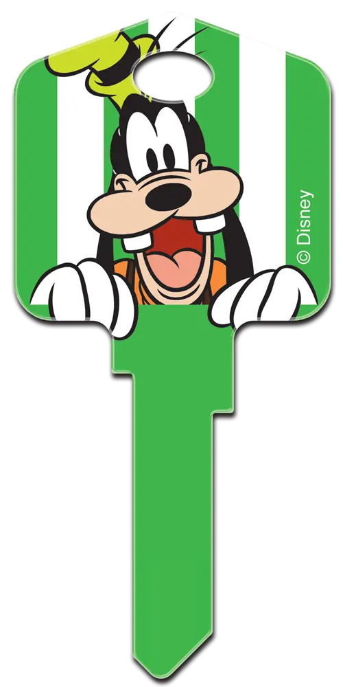 KW-D85 Disney Goofy House Key Blank KW Keyway