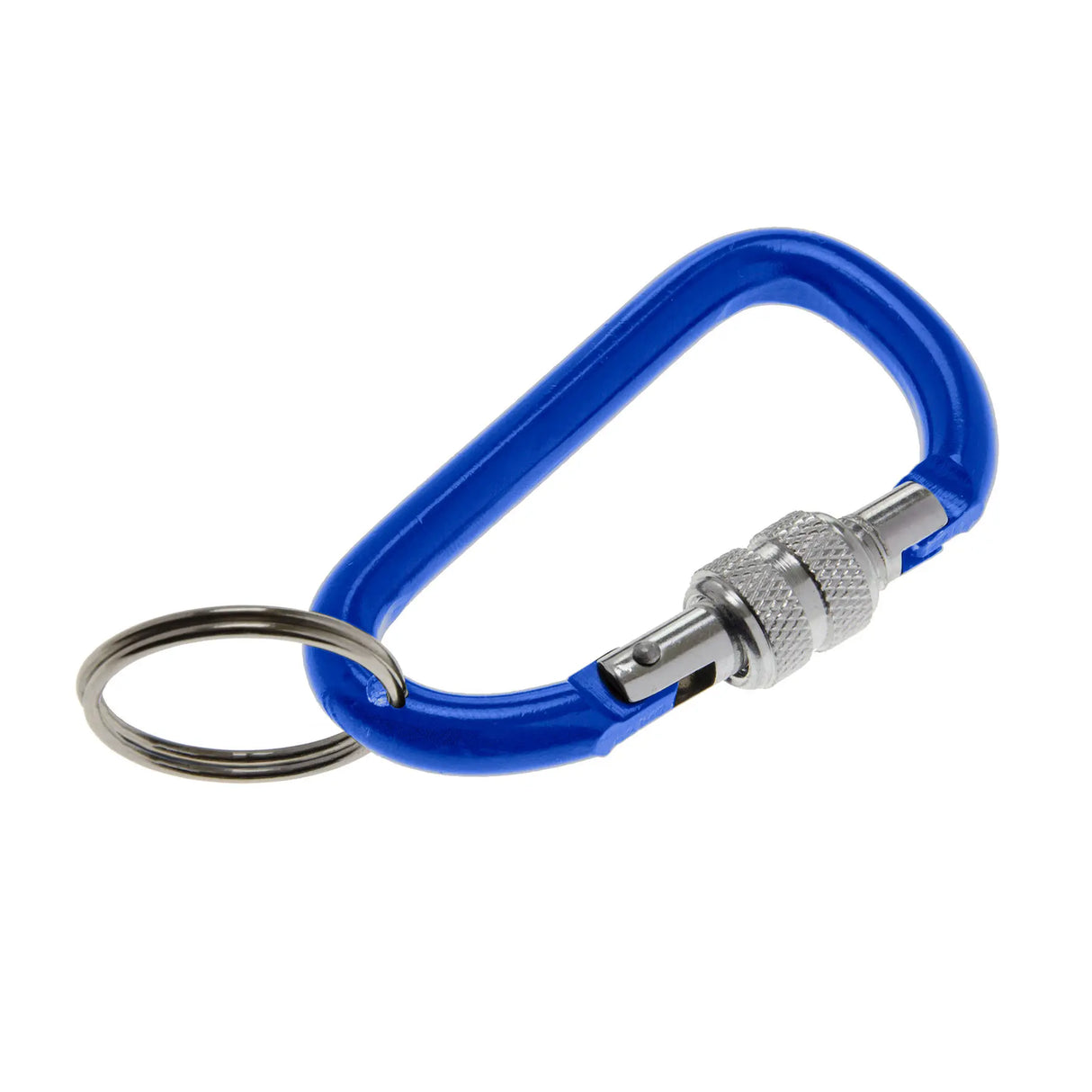 Lucky Line U12430 Locking Carabiner Keychain Blue 1 Per Pack