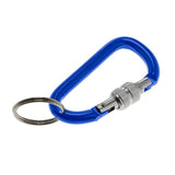 Lucky Line U12430 Locking Carabiner Keychain Blue 1 Per Pack