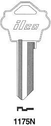 Kaba Ilco 1175N Key Blank – Weslock WK2 Keyway, Nickel-Plated Brass, 5-Pin