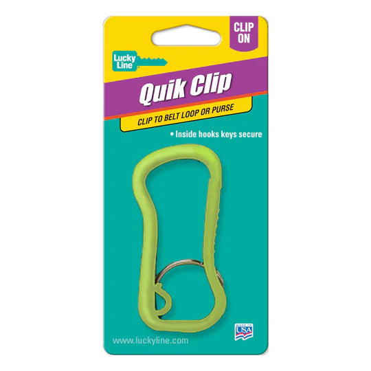 Lucky Line 45801 Quick Clip with Ring Asst 1 Per Card
