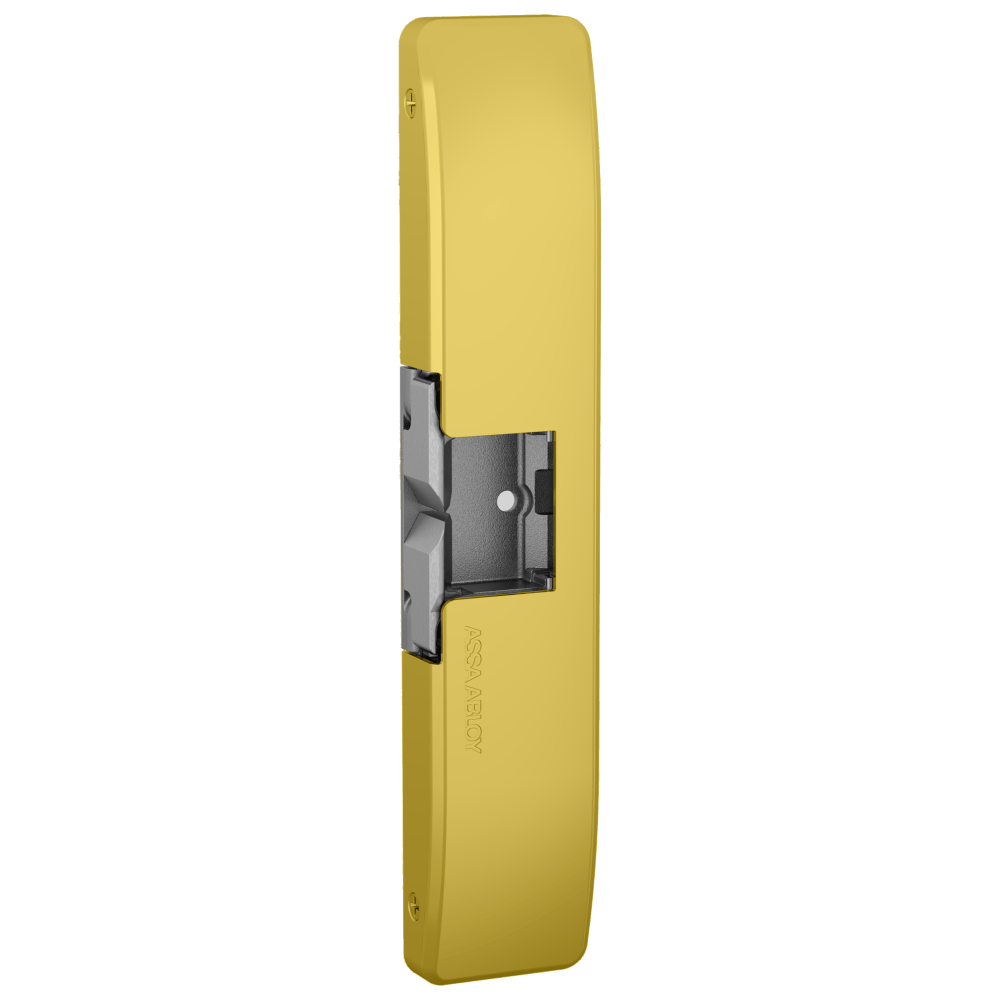 HES 9600-606-LBM Grade 1 Electric Strike, Fail Safe/Fail Secure, 12/24 VDC, Surface Mounted, 3/4" Thickness, Latchbolt Monitor, Satin Brass Finish