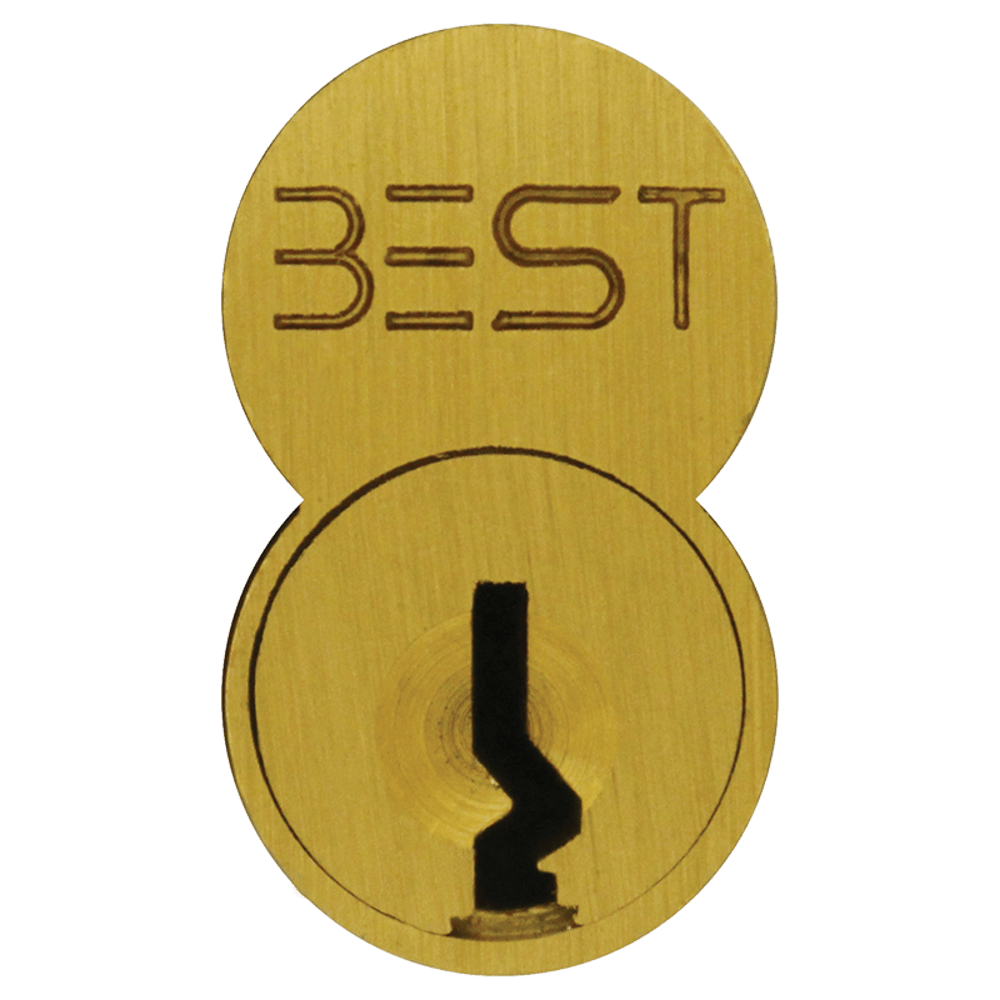 BEST 1C6K1606 SFIC Core, 6-Pin, K Keyway, Satin Brass Finish