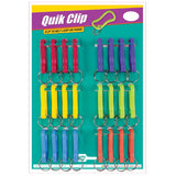 Lucky Line 45824 Quick Clip with Ring Asst 24 Per Card