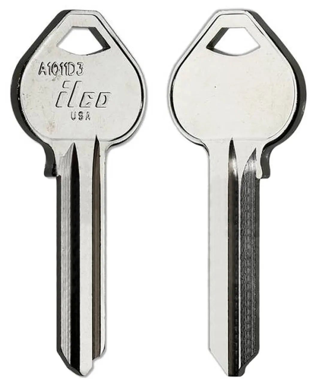 Kaba Ilco A1011D3 Key Blank – Corbin/Russwin D3 Keyway, 6-Pin, Nickel-Plated Brass