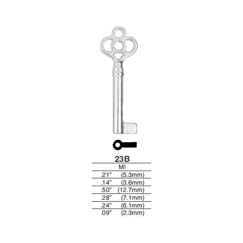 Kaba Ilco 23B Barrel Bit Key Blank, 643