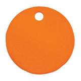 Lucky Line 256850 1-1/2" Aluminum Key Tag with 1 Hole Orange 100 Per Display Box