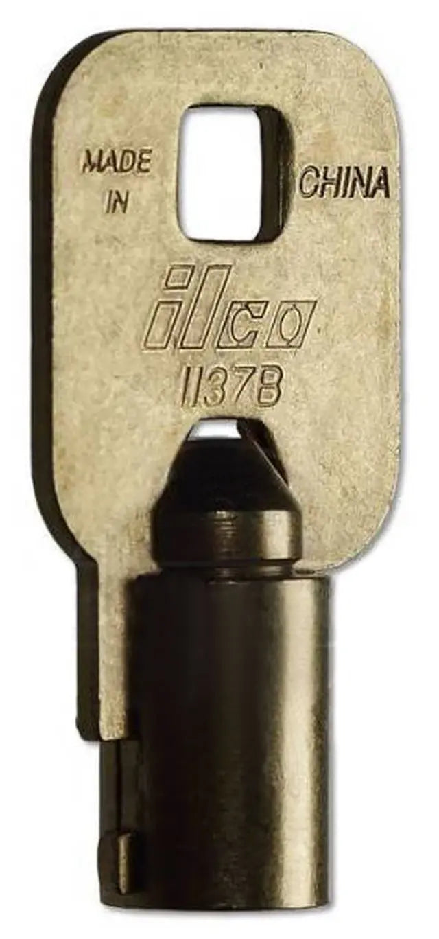Kaba Ilco 1137B Tubular Key Blank – Chicago Keyway, Brass