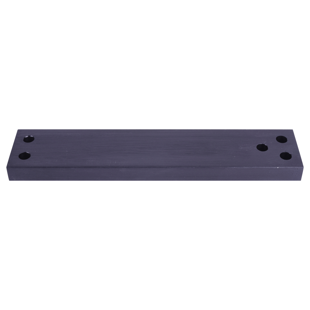 Securitron ASB-62BK Aluminum Spacer Bracket, M62, Blade Stop Applications, Black Anodized Aluminum